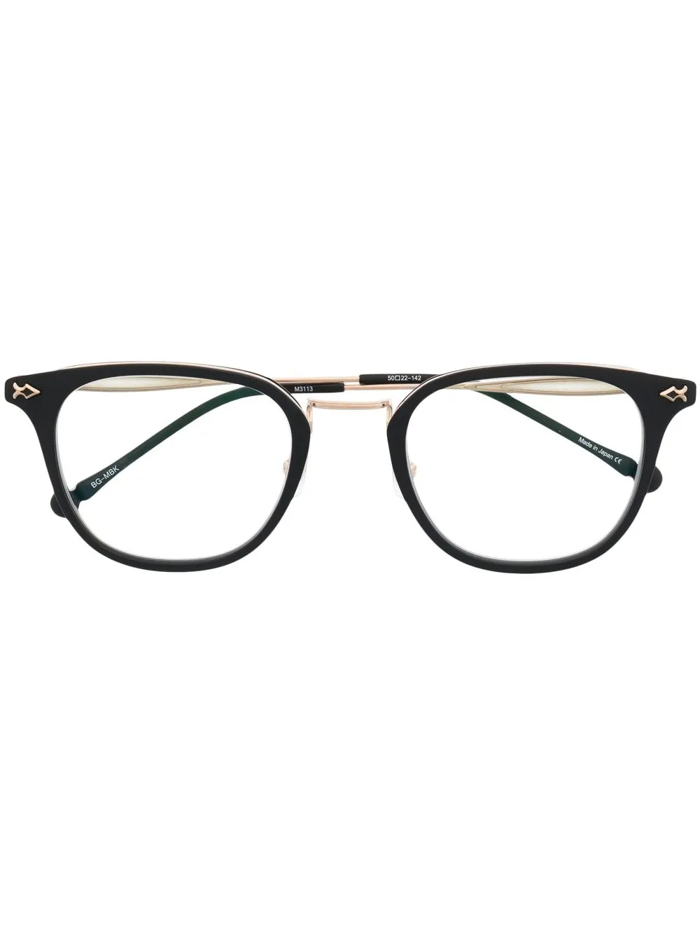 

Matsuda lentes M3113 con aramazón cuadrada - Negro