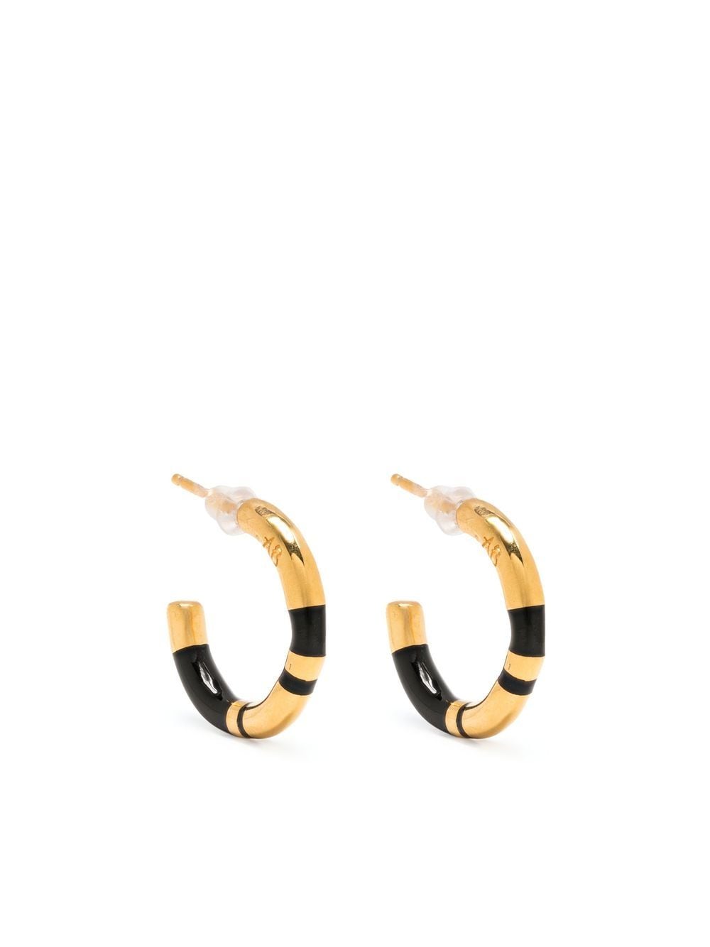 aurelie bidermann boucles d'oreilles positano - noir