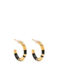 Aurelie Bidermann Positano hoop earrings - Black