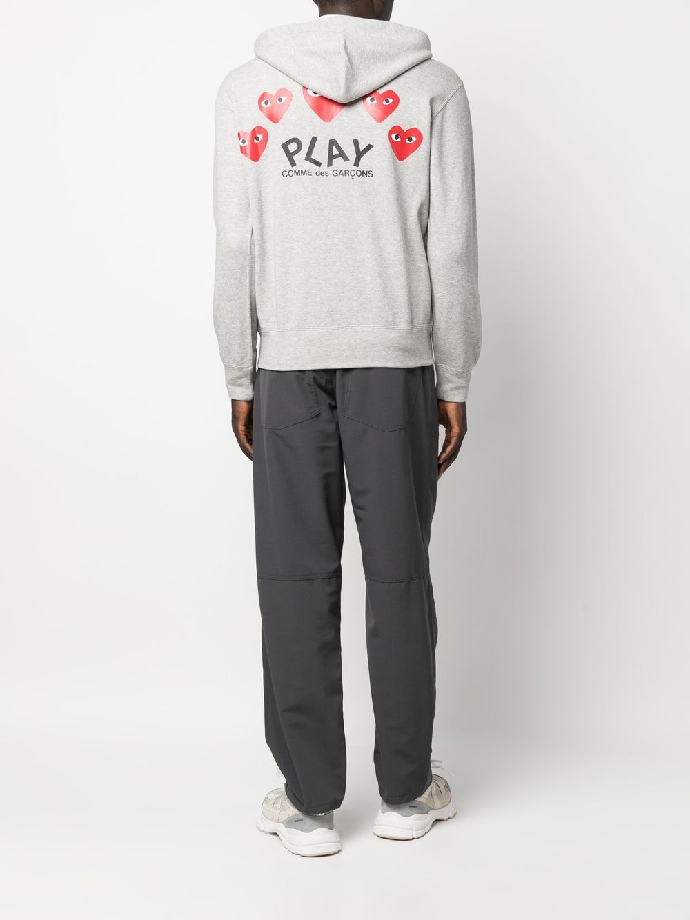 Comme Des Garçons Hoodie met logoprint - Grijs