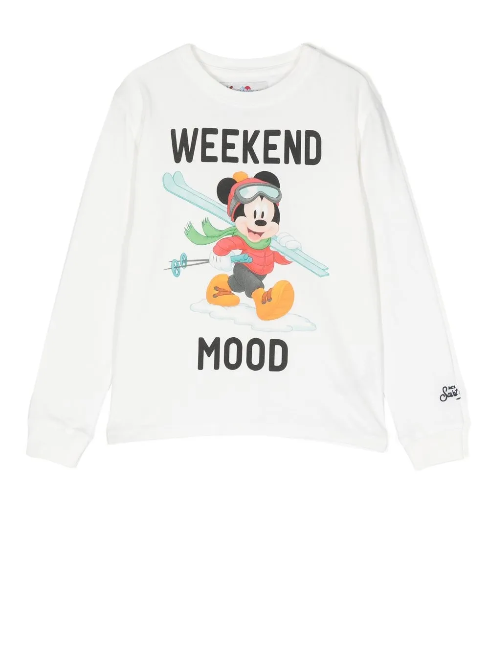 

MC2 Saint Barth Kids playera con estampado de Mickey Mouse - Blanco