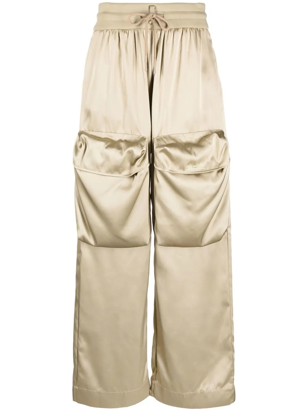 

Off-White flap-pocket track pants - Green