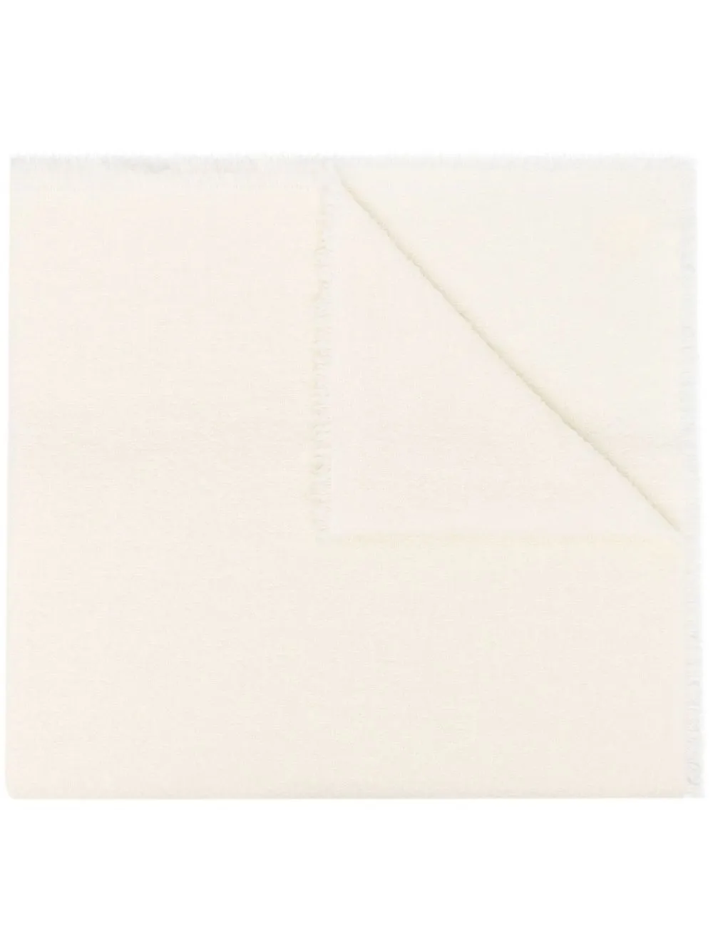

Faliero Sarti frayed-edge scarf - White