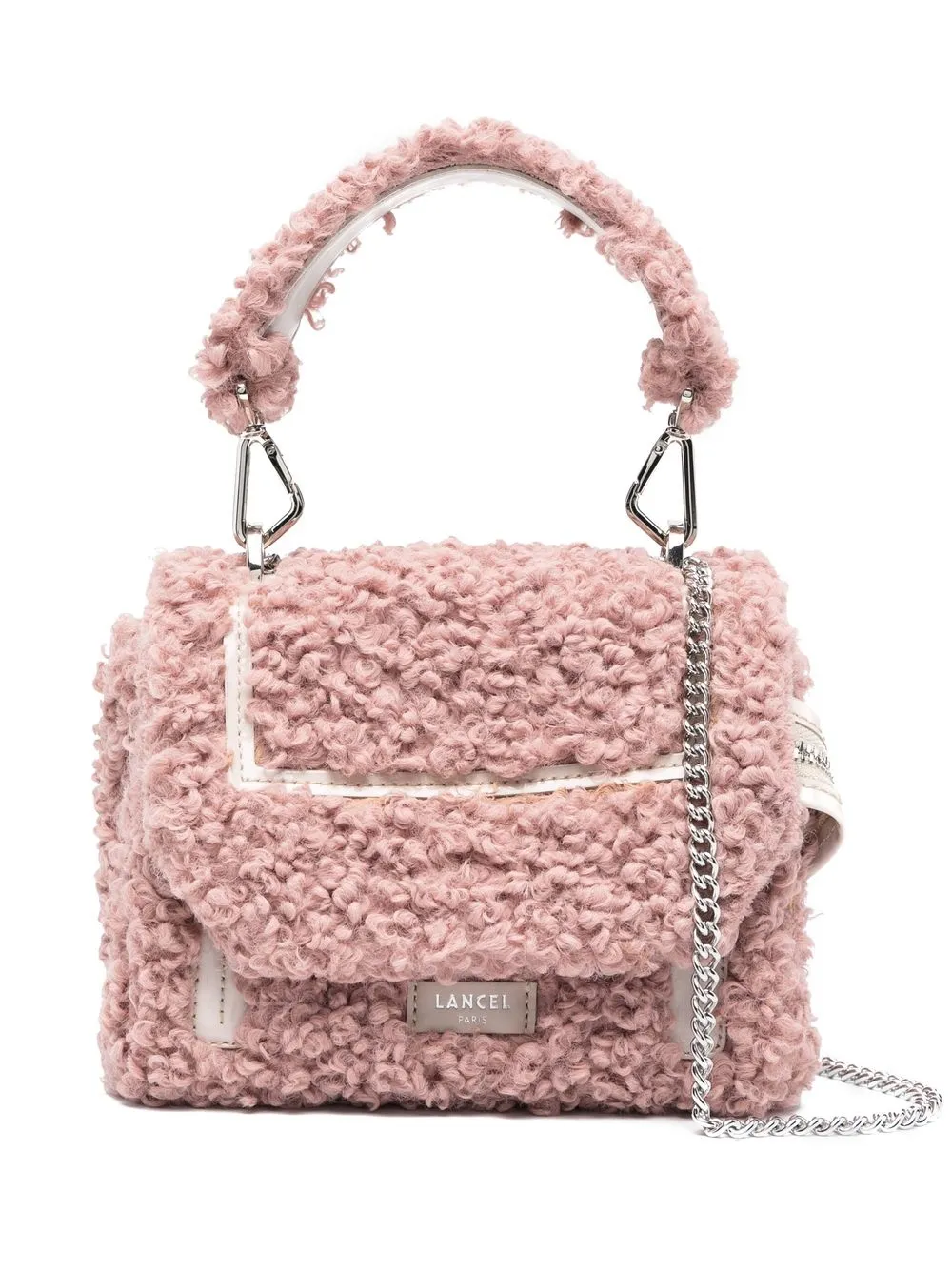 

Lancel Ninon small flap crossbody bag - Pink