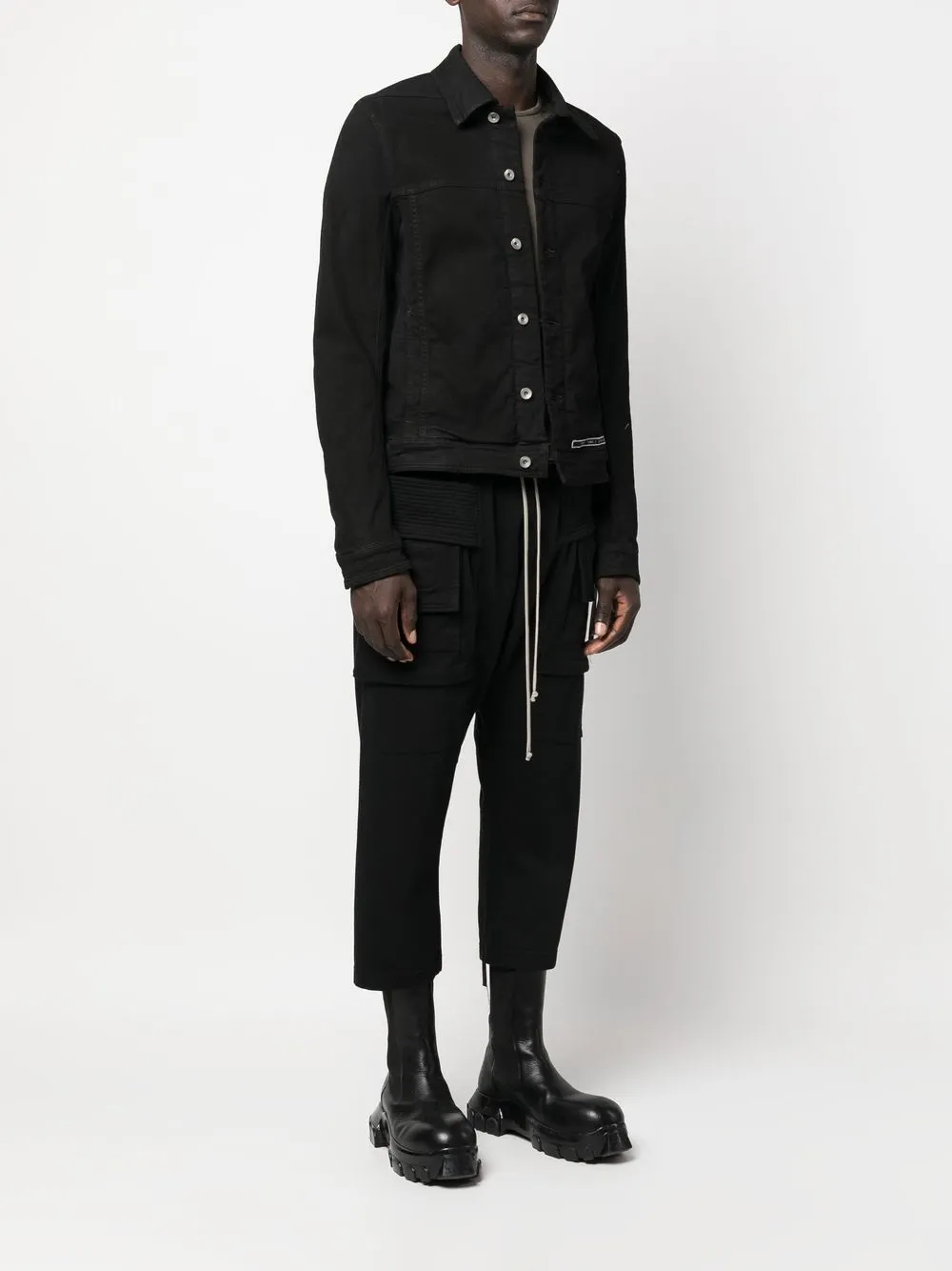 Rick Owens DRKSHDW longsleeve Denim Jacket Farfetch