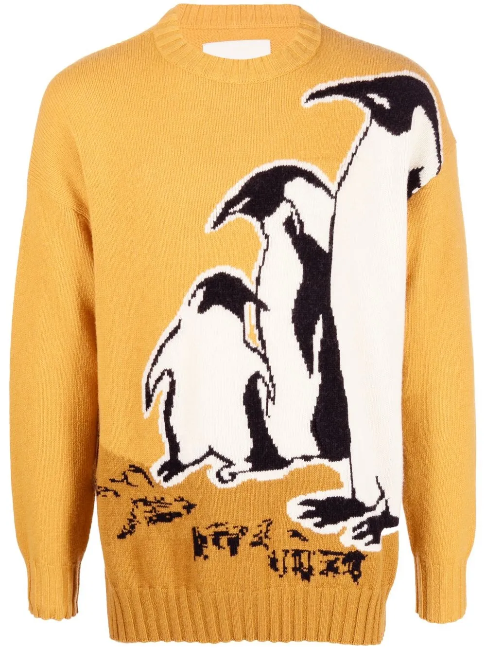 

Emporio Armani suéter tejido con motivo de pingüino en intarsia - Amarillo