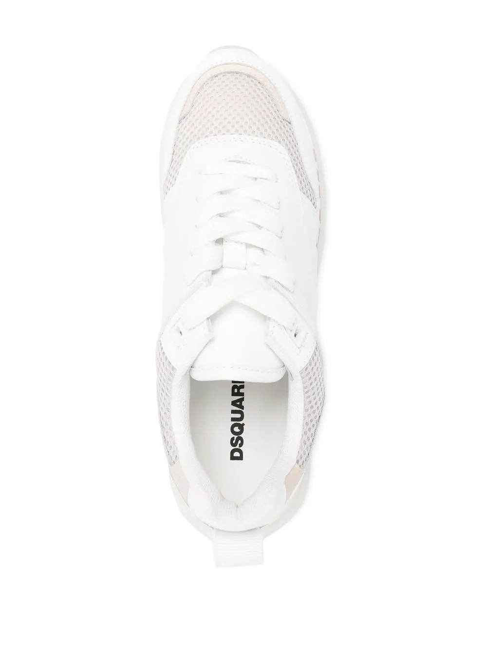 Dsquared2 Logo-print Low-top Sneakers In 白色