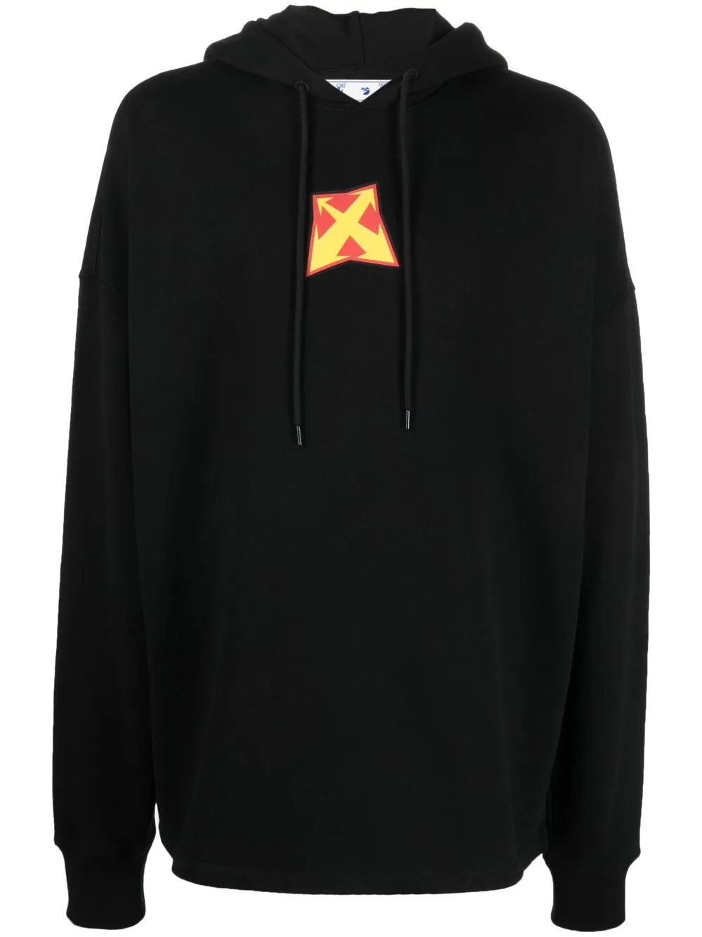 

Off-White Thund Arr-print hoodie - Black