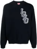 Kenzo Varsity logo knitted jumper - Blue