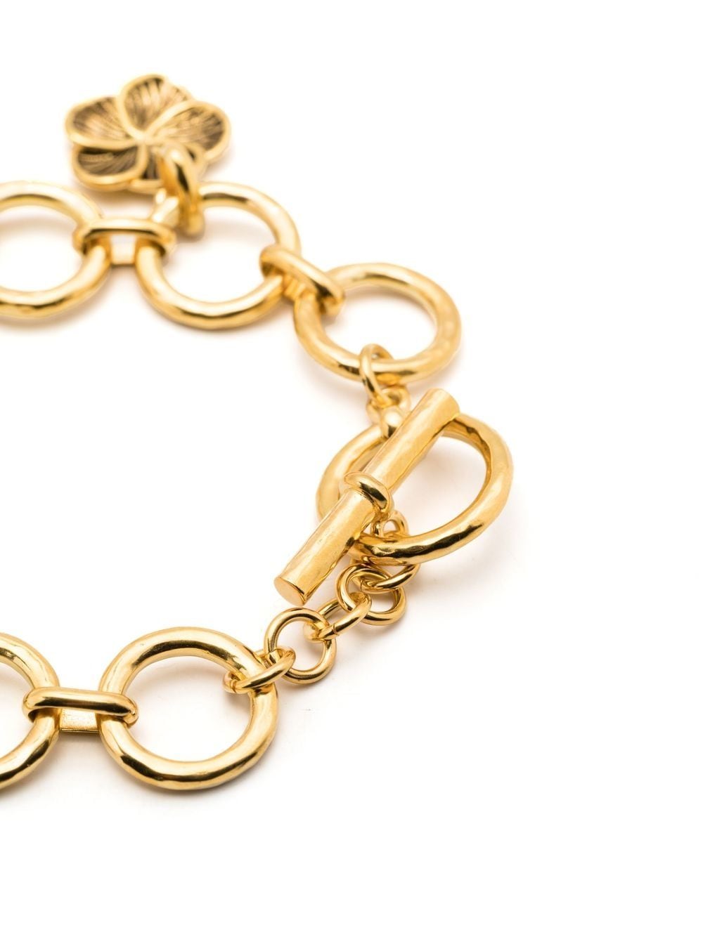 Shop Aurelie Bidermann Dallah Onyx Bracelet In Gold