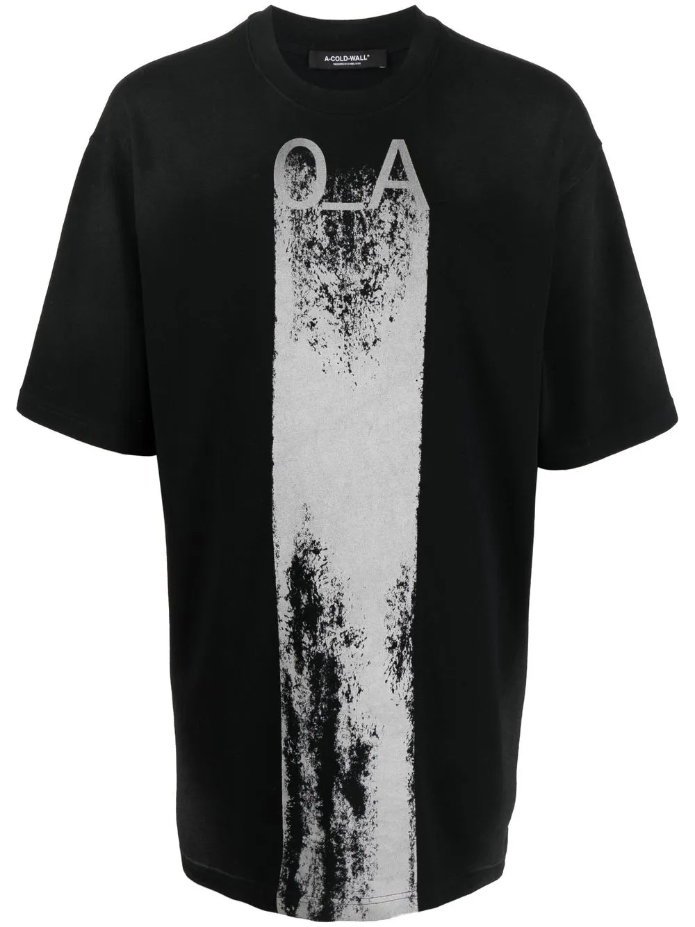 Shop A-cold-wall* Graphic-print Cotton T-shirt In Schwarz