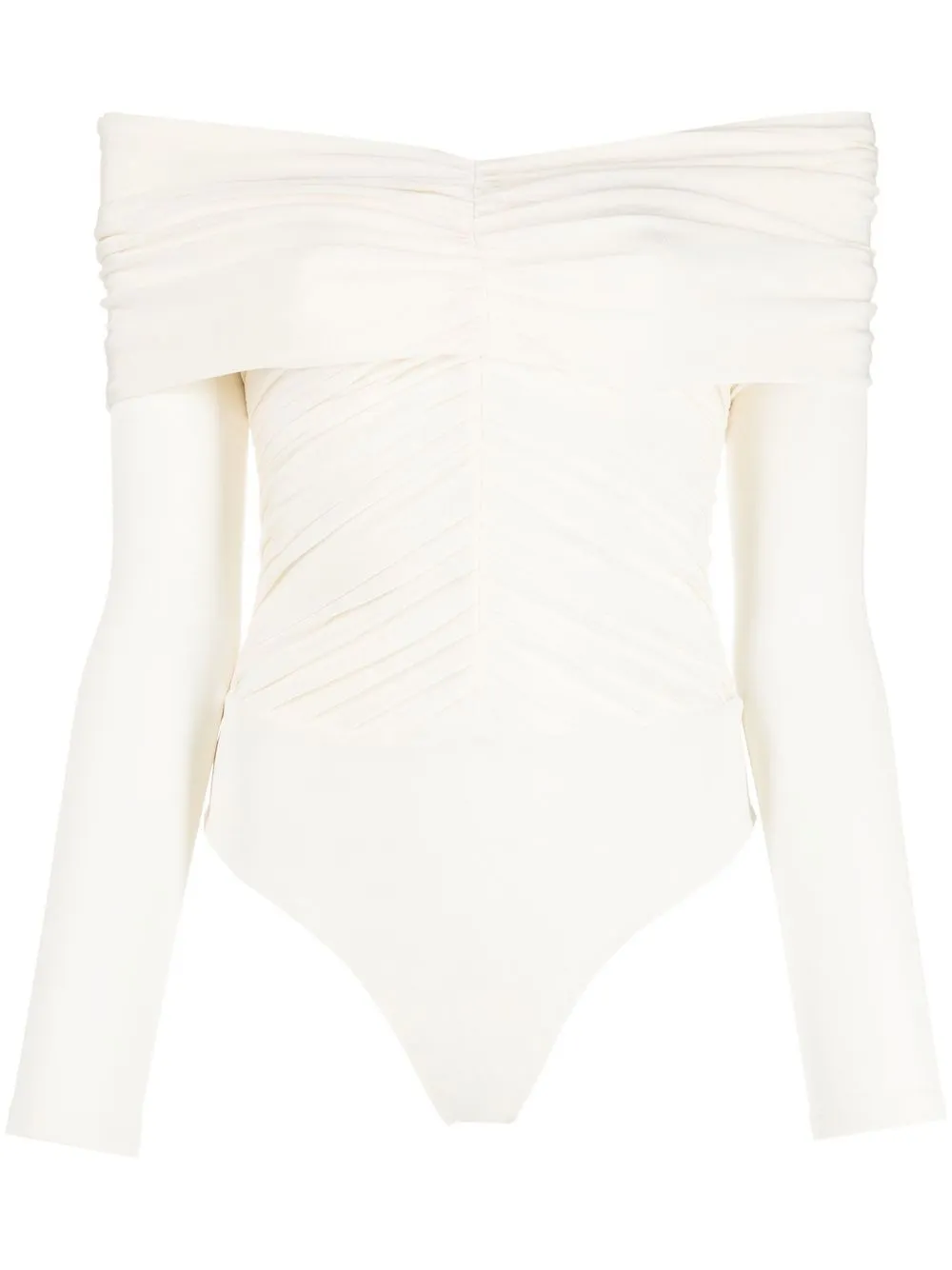 

KHAITE off-shoulder top - Neutrals