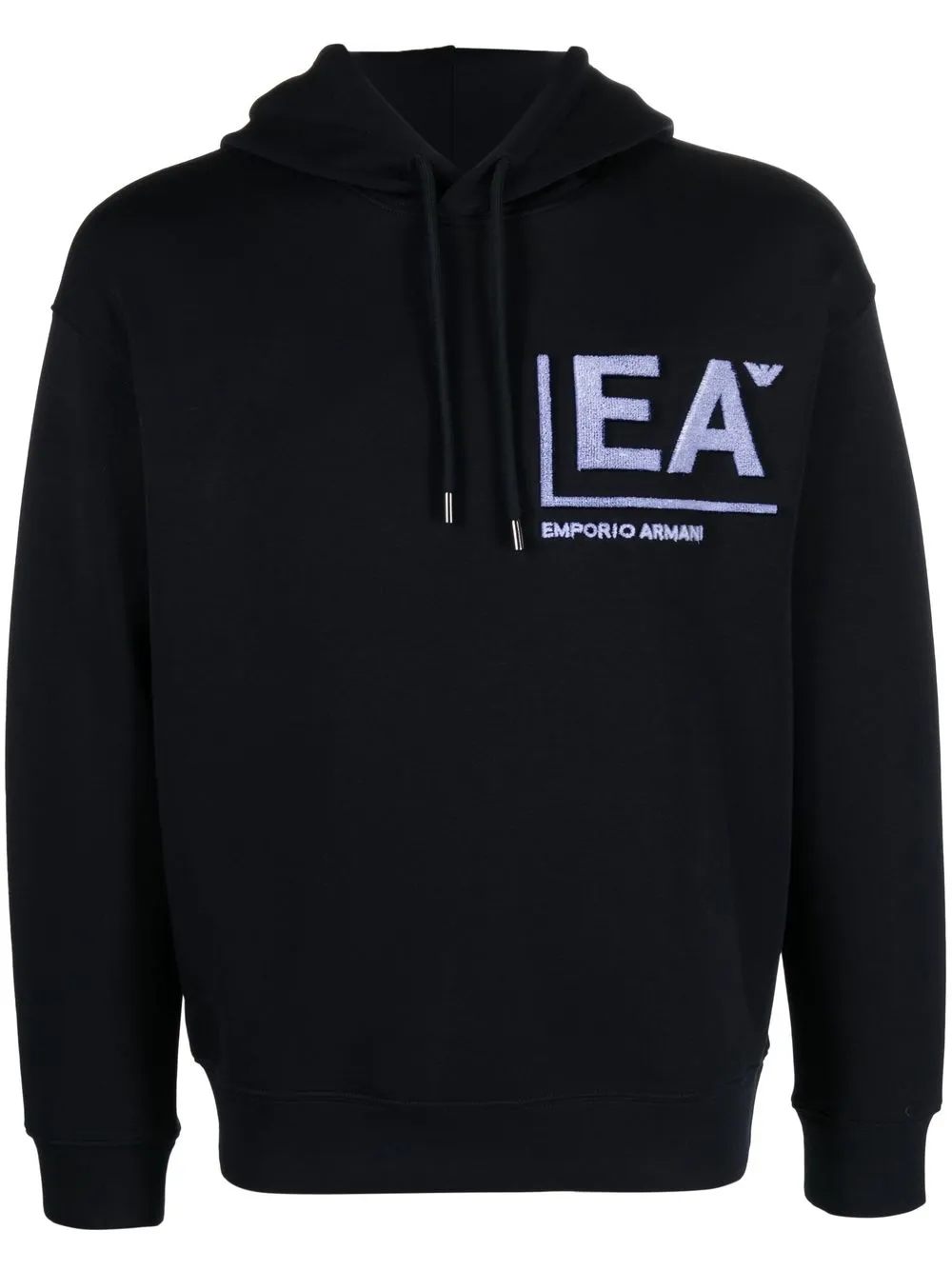 

Emporio Armani hoodie con logo bordado - Azul