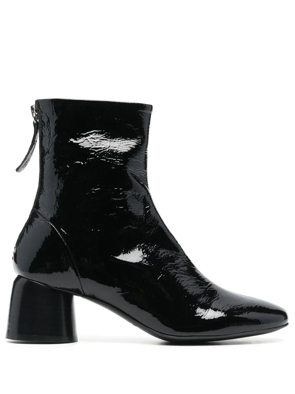 

Halmanera Caren 55mm patent-leather ankle boots - Black