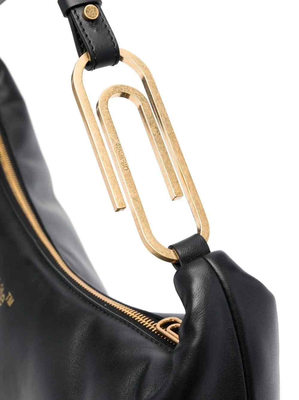 OffWhite Paperclip Curved Clutch Bag Farfetch