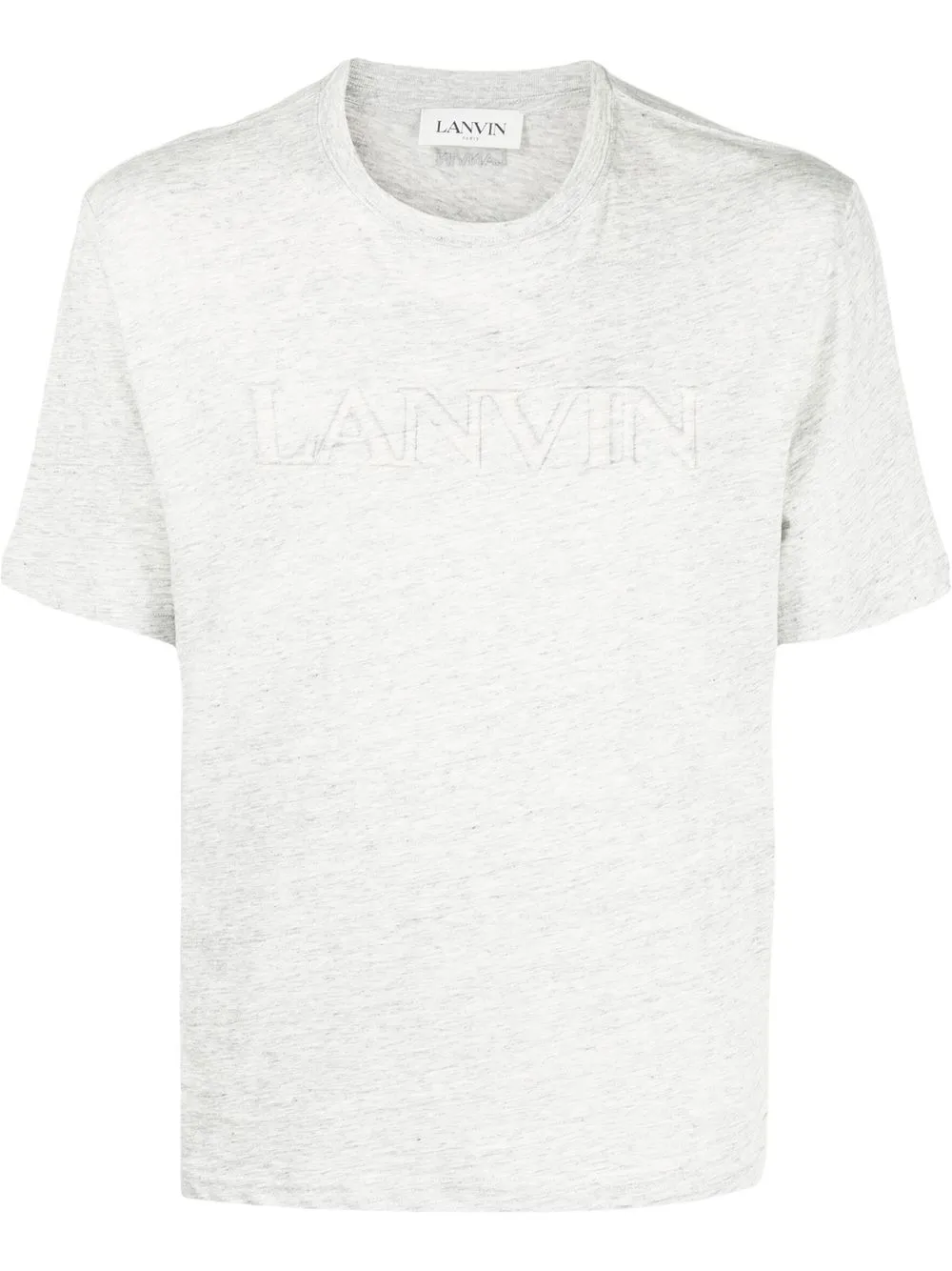 

Lanvin playera con logo en relieve - Gris