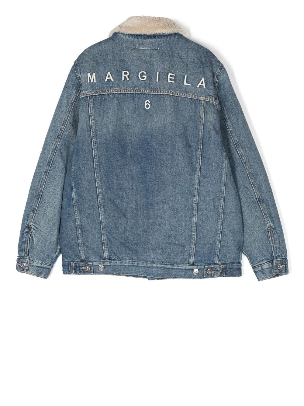 MM6 Maison Margiela Kids Jack met geborduurd logo - Blauw