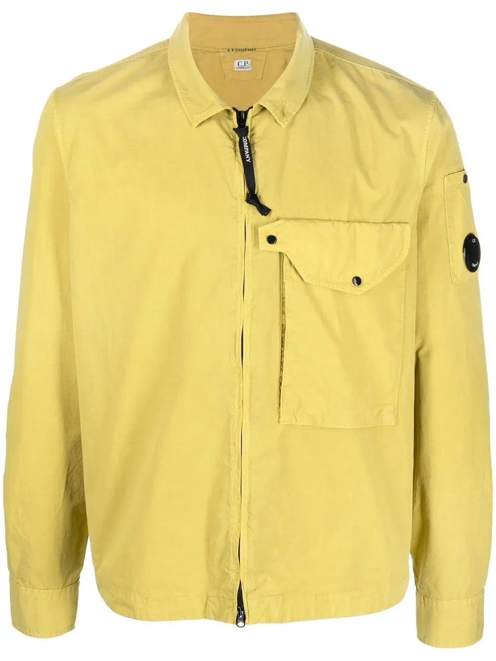 

C.P. Company camisa con detalle de lente - Amarillo