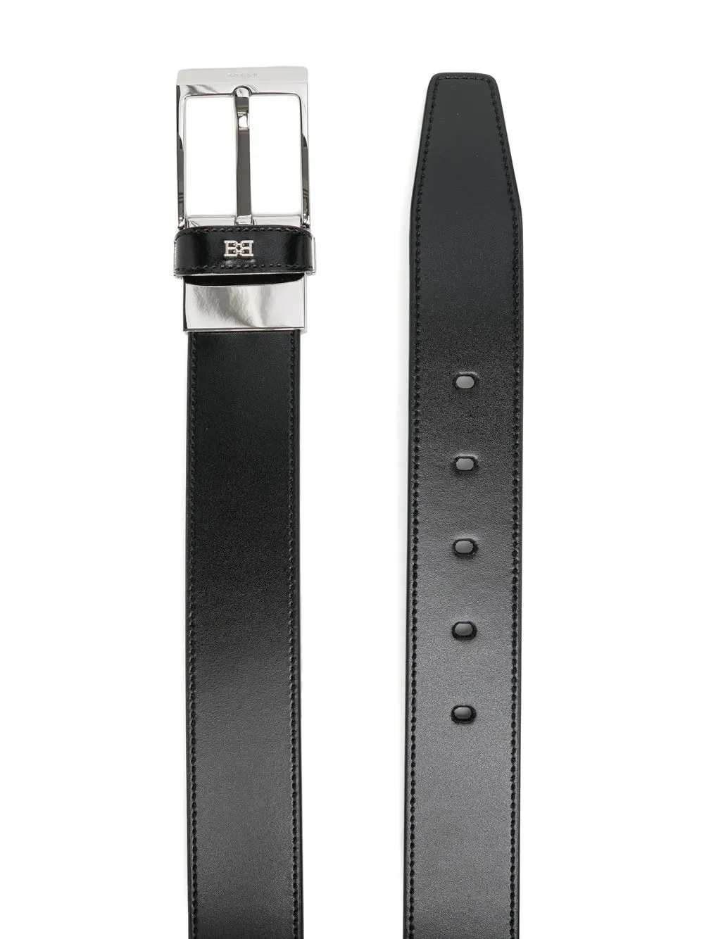Bally Leren riem - Zwart