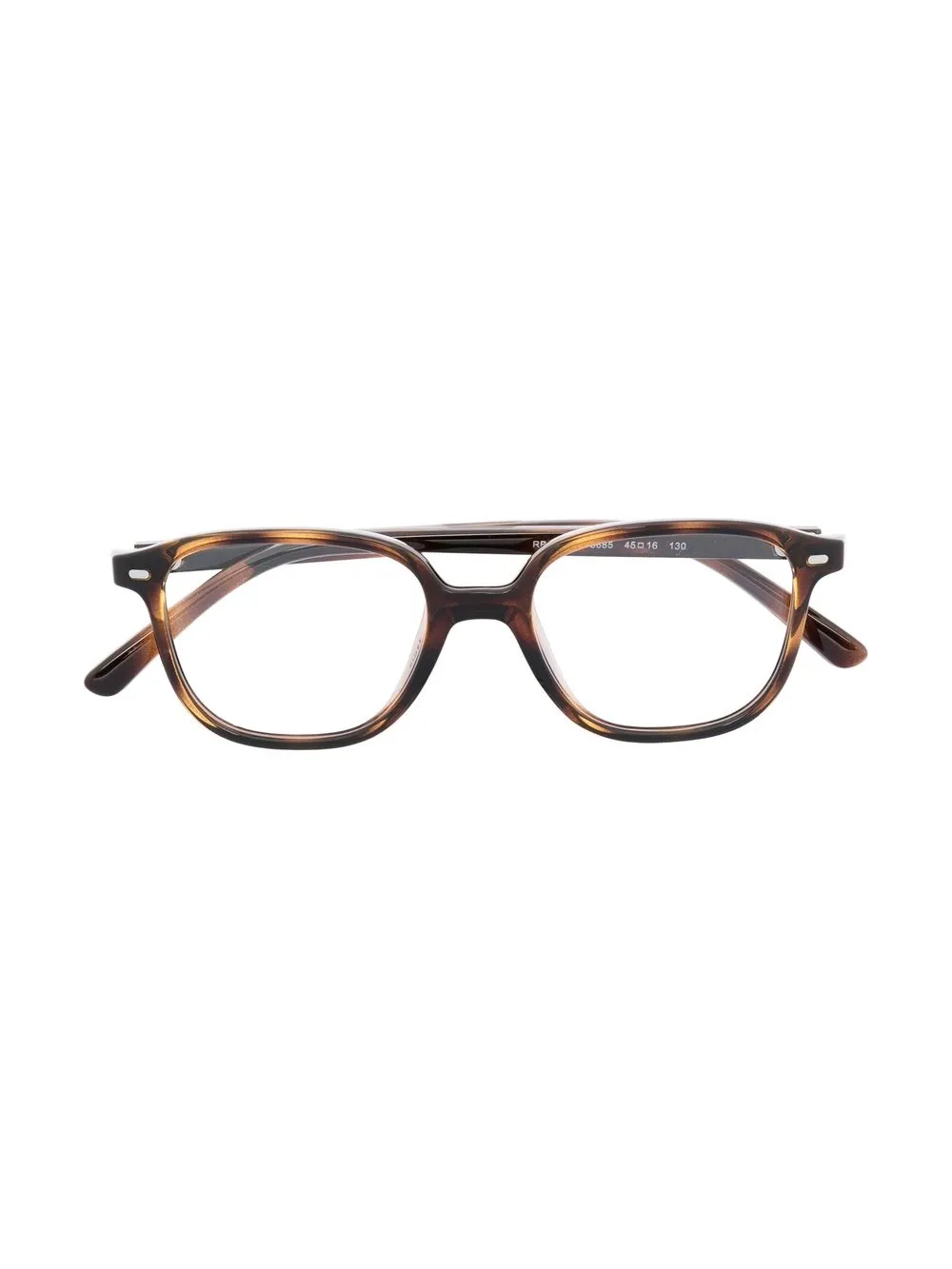 

RAY-BAN JUNIOR tortoiseshell-effect square-frame glasses - Brown