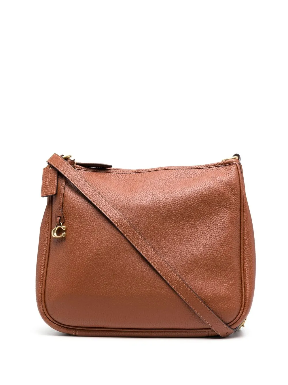 

Coach Cary pebbled-leather shoulder bag - Brown