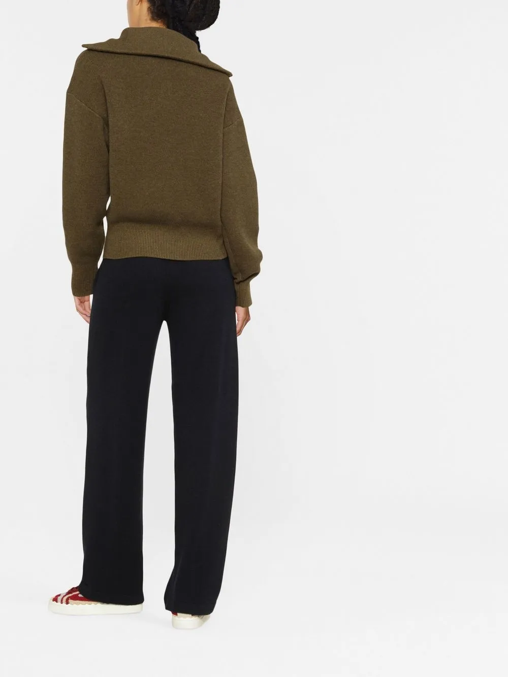 Isabel Marant toile Ribbed Half zip Jumper In Green ModeSens