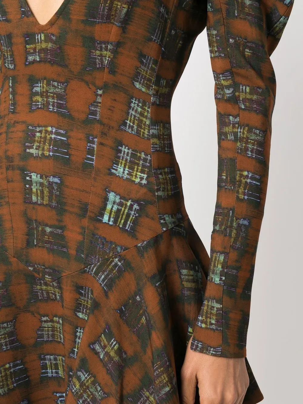 KNWLS plaidcheck Print Dress Farfetch