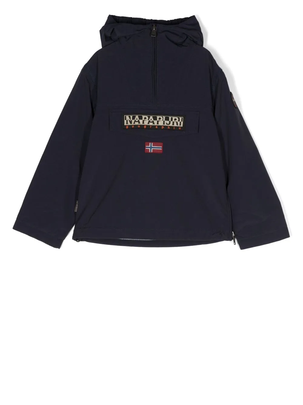 Napapijri Kids logo-patch hooded jacket | Blue | Image 1