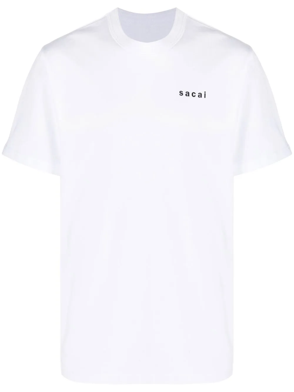 

sacai playera con eslogan estampado - Blanco