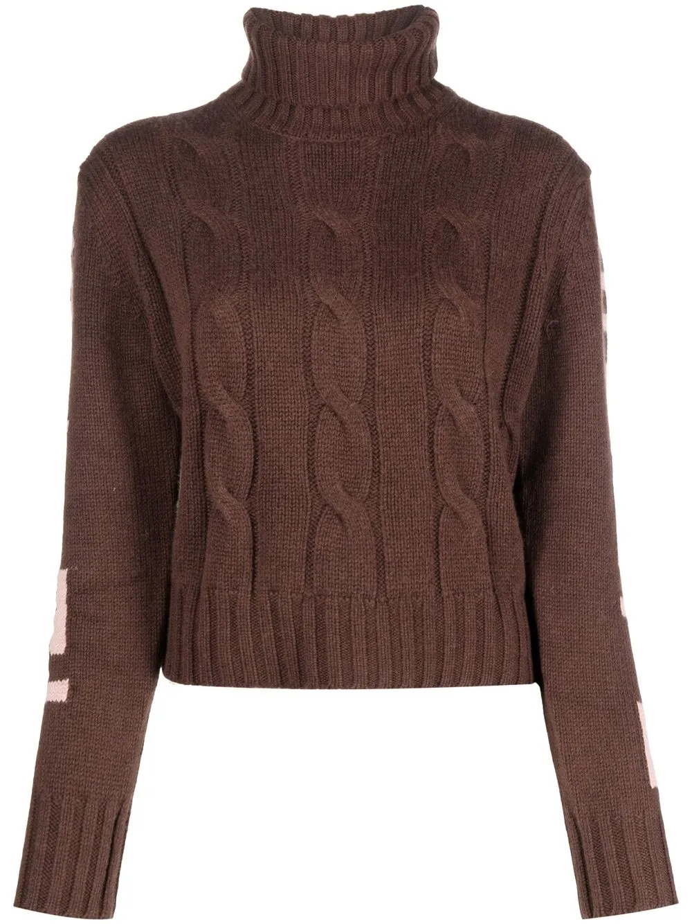 

MC2 Saint Barth Adler intarsia-logo knitted jumper - Brown