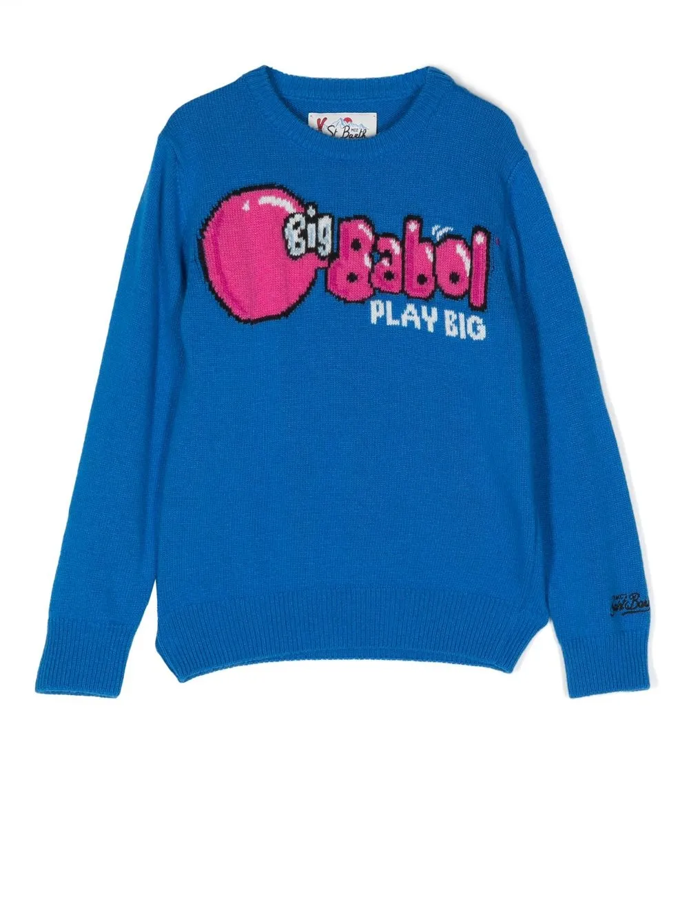 

MC2 Saint Barth Kids intarsia-knit jumper - Blue