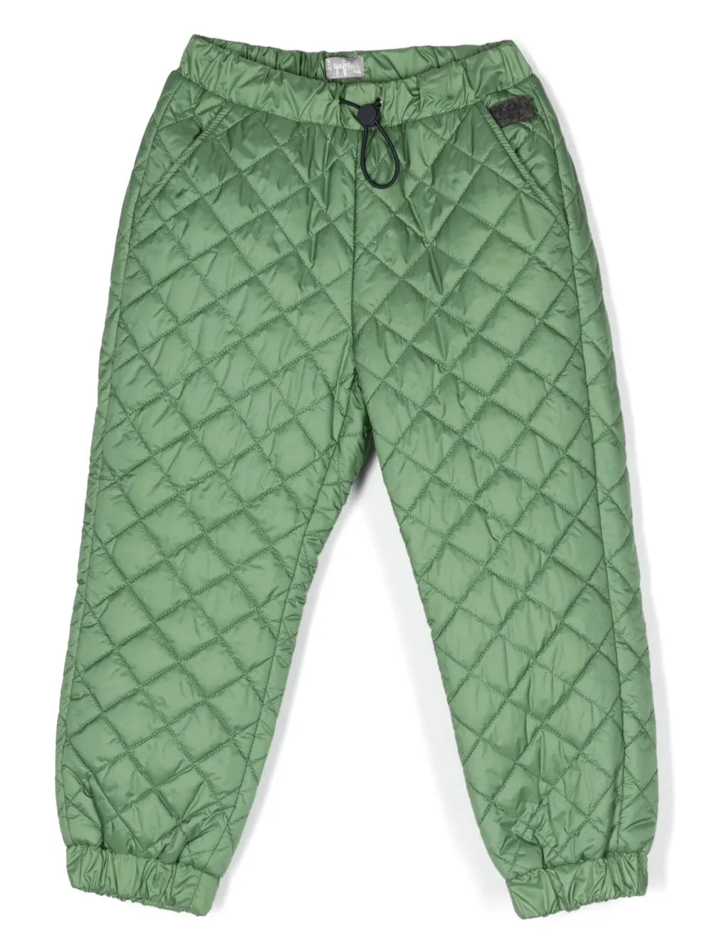 

Il Gufo pantalones con capitonado de rombos - Verde