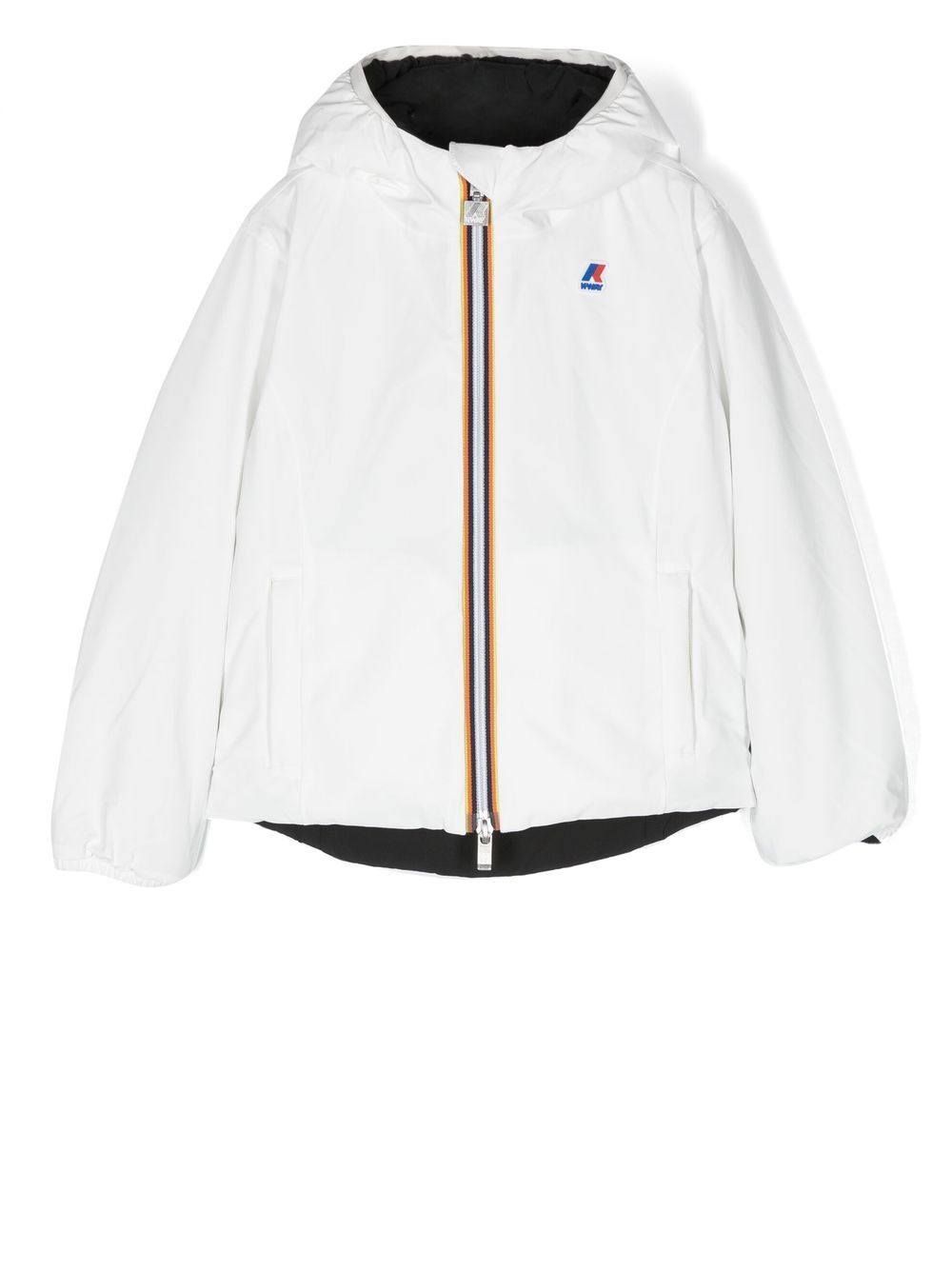 

K-Way hooded zip-fastening jacket - White