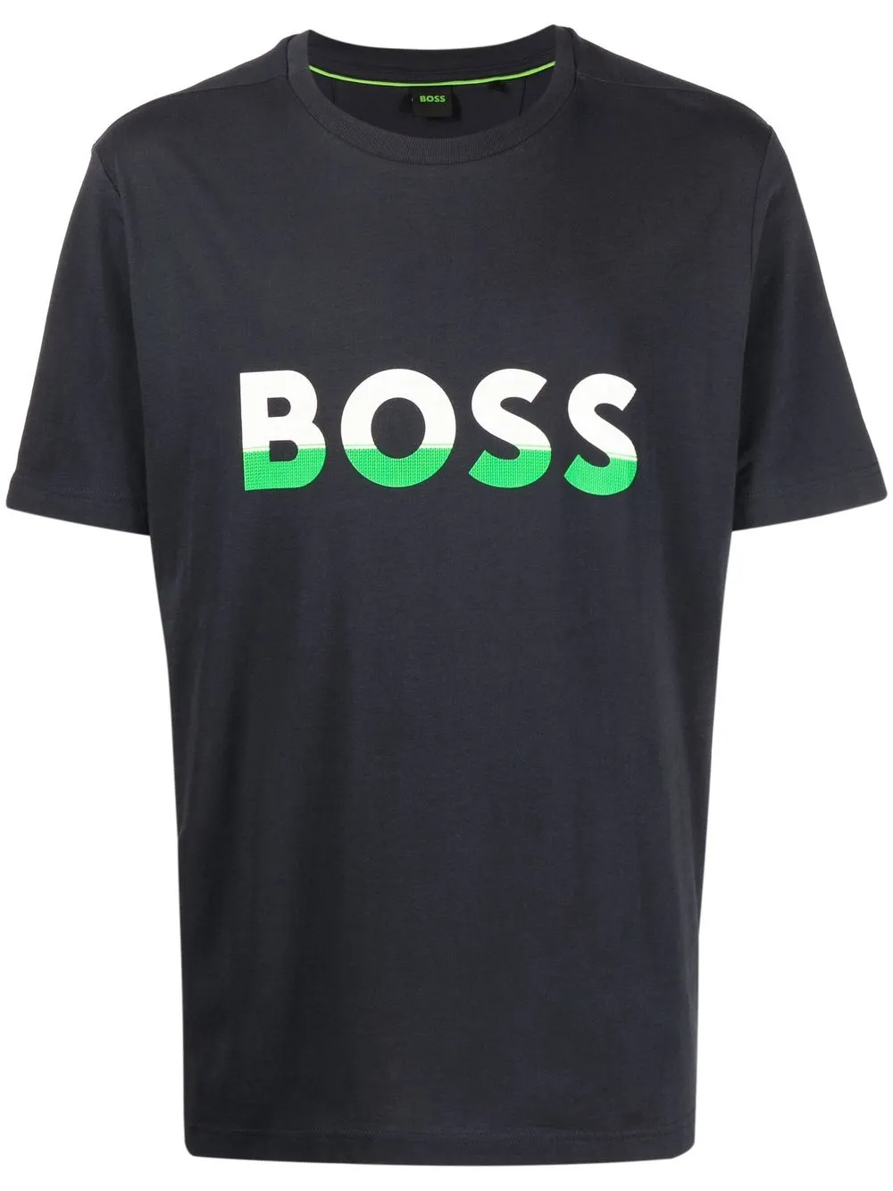 

BOSS playera con logo estampado - Azul