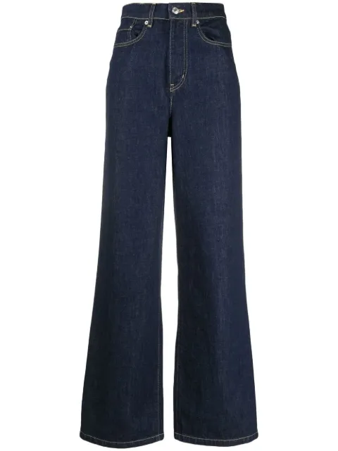 Kenzo Weite Jeans mit Logo-Patch