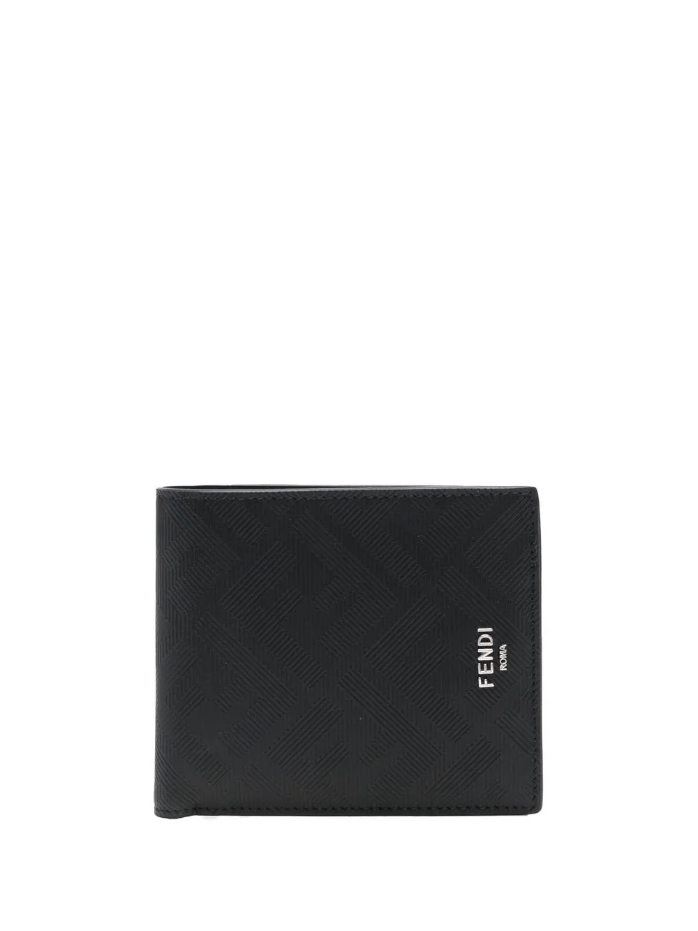 FENDI logo-jacquard wallet | Black | Image 1