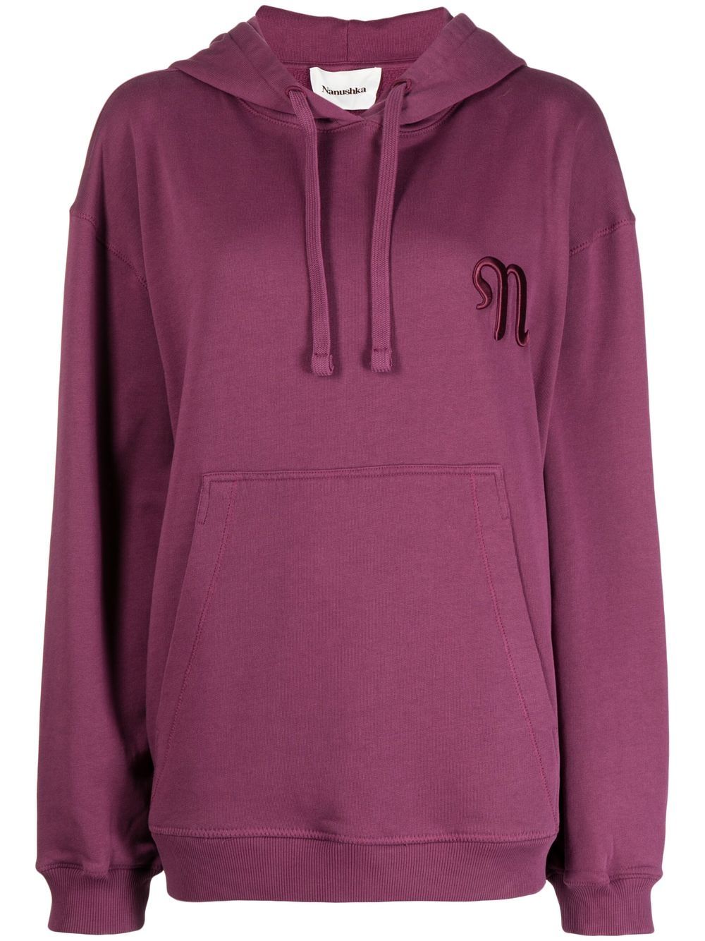 

Nanushka Ever embroidered logo hoodie - Purple