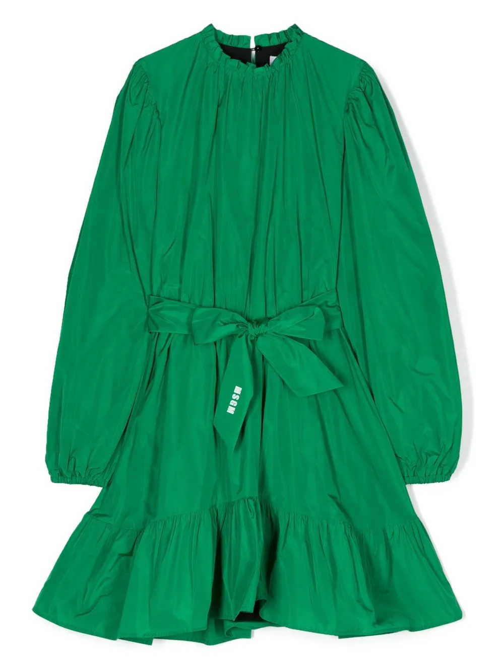 

MSGM Kids vestido con logo estampado - Verde
