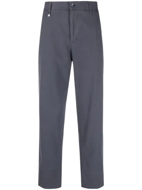 BOSS pantalones rectos de tiro medio