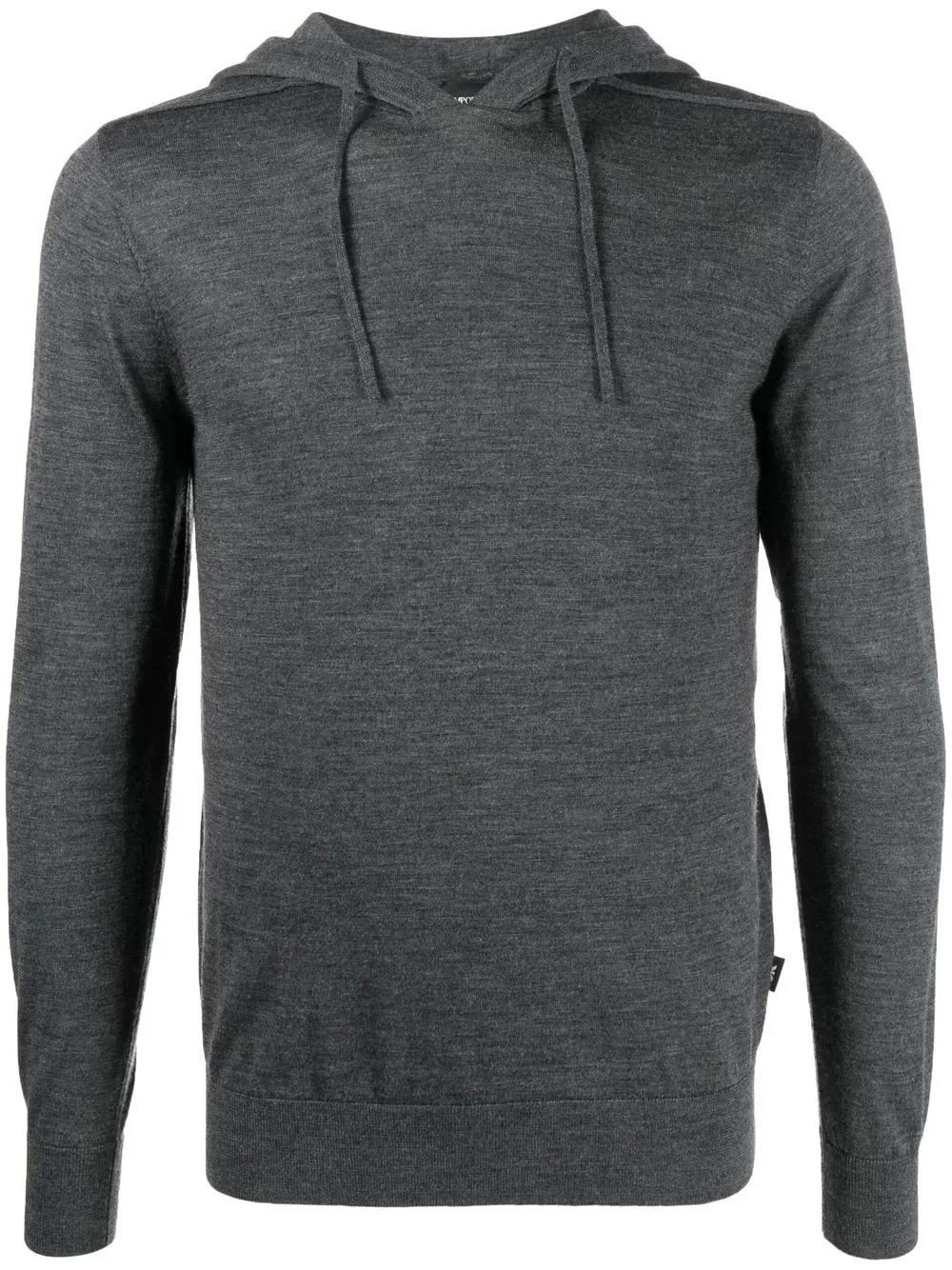 

Emporio Armani hoodie de tejido fino - Gris