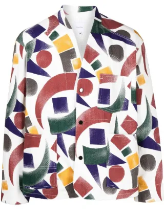 Sasquatchfabrix. abstract-print Shirt Jacket - Farfetch