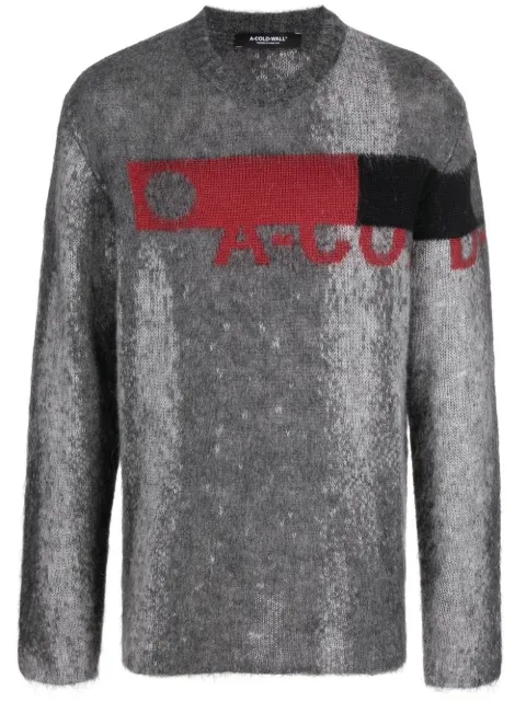 A-COLD-WALL* suéter con logo en jacquard