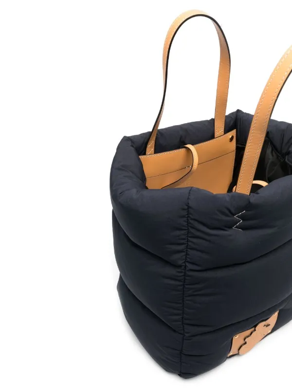 Moncler logo-patch Padded Tote Bag | Blue | FARFETCH HK
