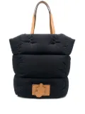 Moncler logo-patch padded tote bag - Blue