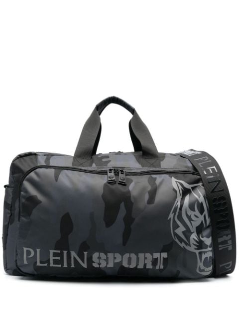 Plein Sport logo-print weekend bag 