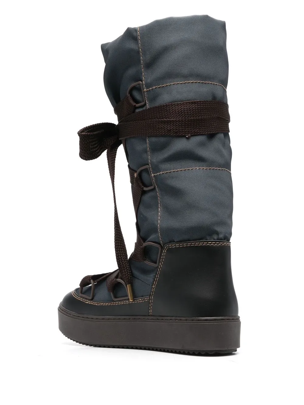 See By Chloé Chunky Lace-up Boots In Grey