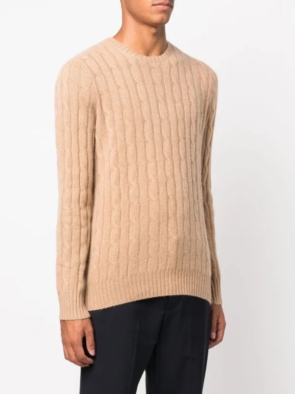 Polo Ralph Lauren cable knit crew neck Jumper Farfetch