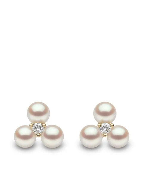 Yoko London aretes Trend en oro amarillo de 18kt con perla