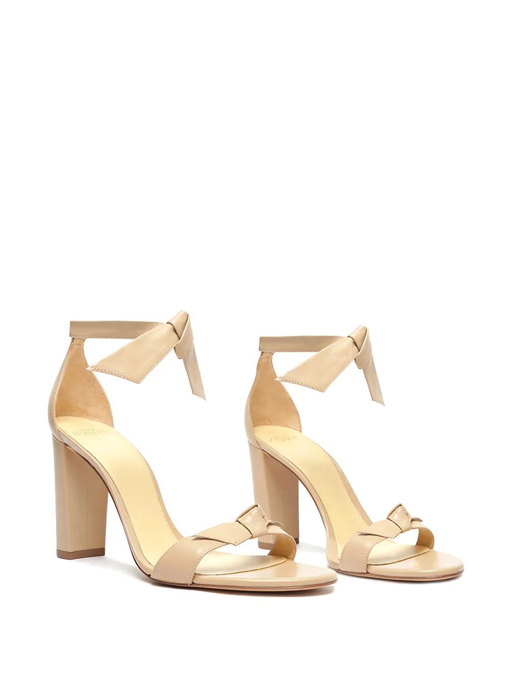Alexandre Birman Clarita leren sandalen Beige