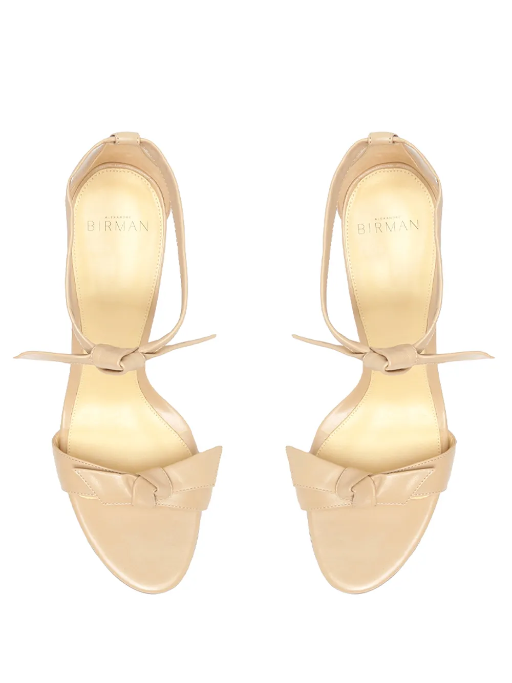 Alexandre Birman Clarita leren sandalen Beige